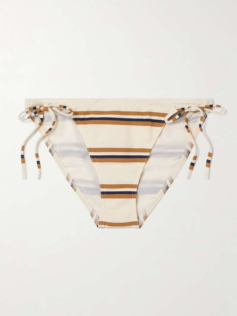 Eres Mariniere Navy Striped Bikini Briefs