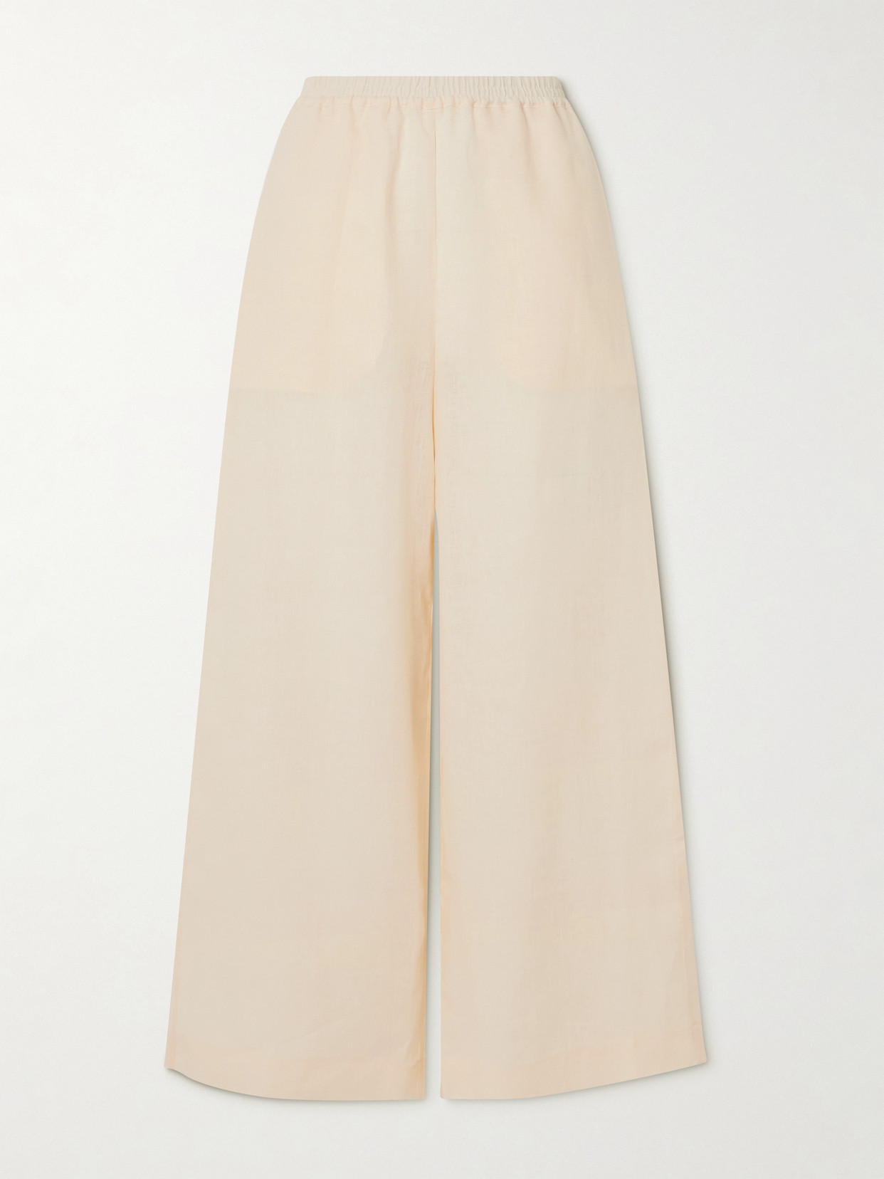Eres L'intemporel Select Linen Wide-leg Pants In Neutrals