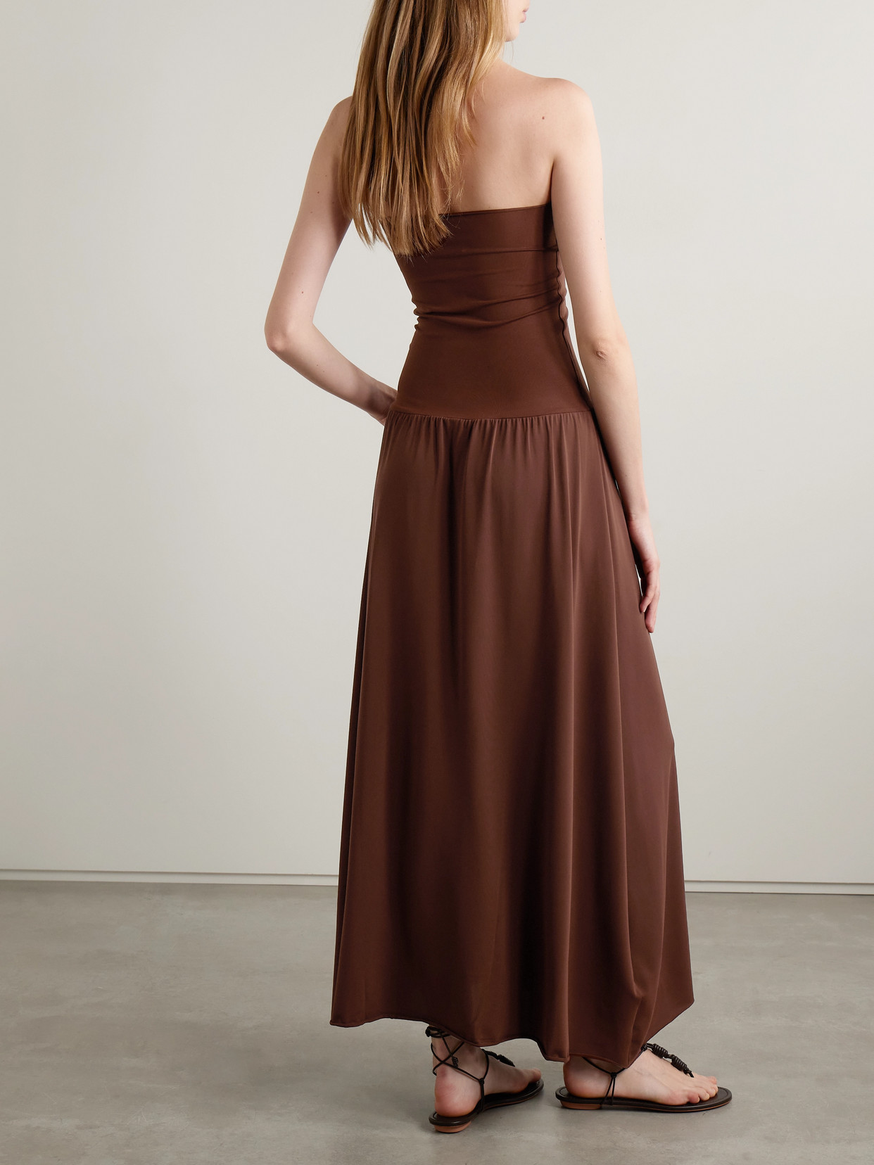 Eres Oda Strapless Stretch-jersey Maxi Dress