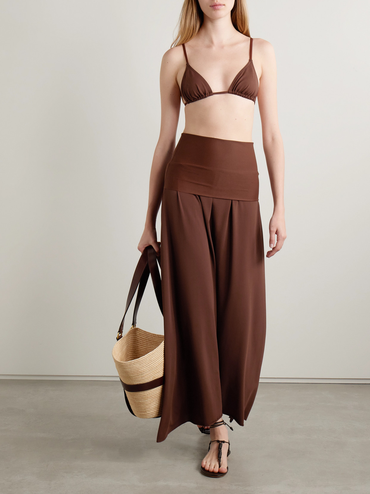 Eres Oda Strapless Stretch-jersey Maxi Dress