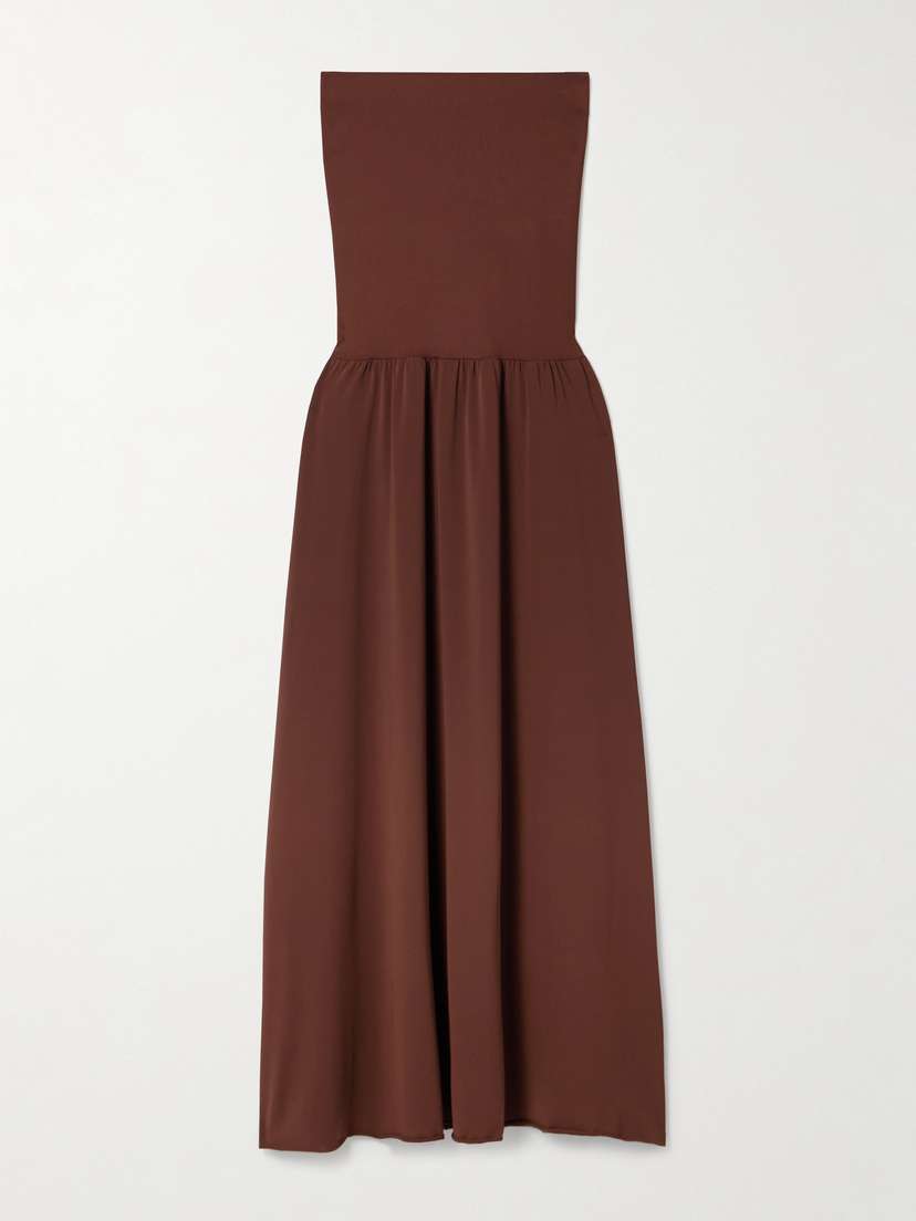 Eres Oda Strapless Stretch-jersey Maxi Dress