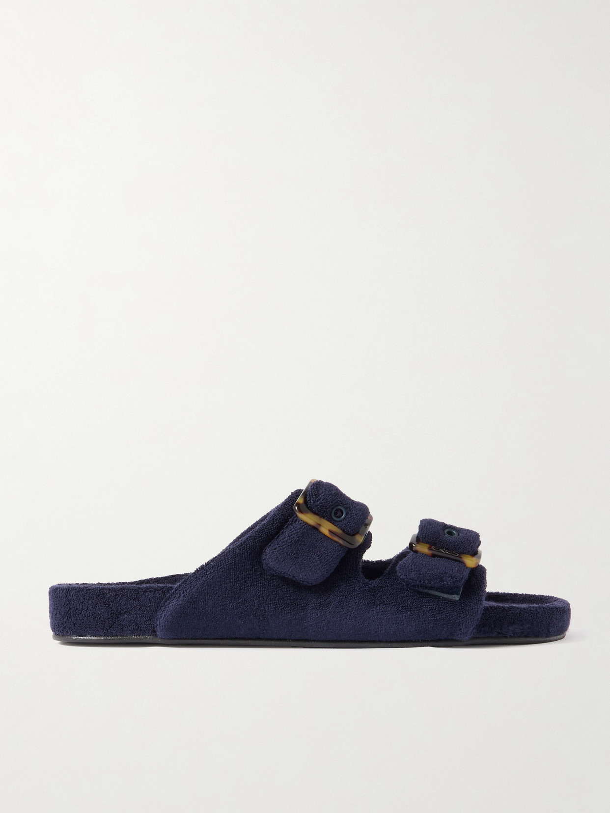 Eres Daphnee Cotton-terry Slides In Blue