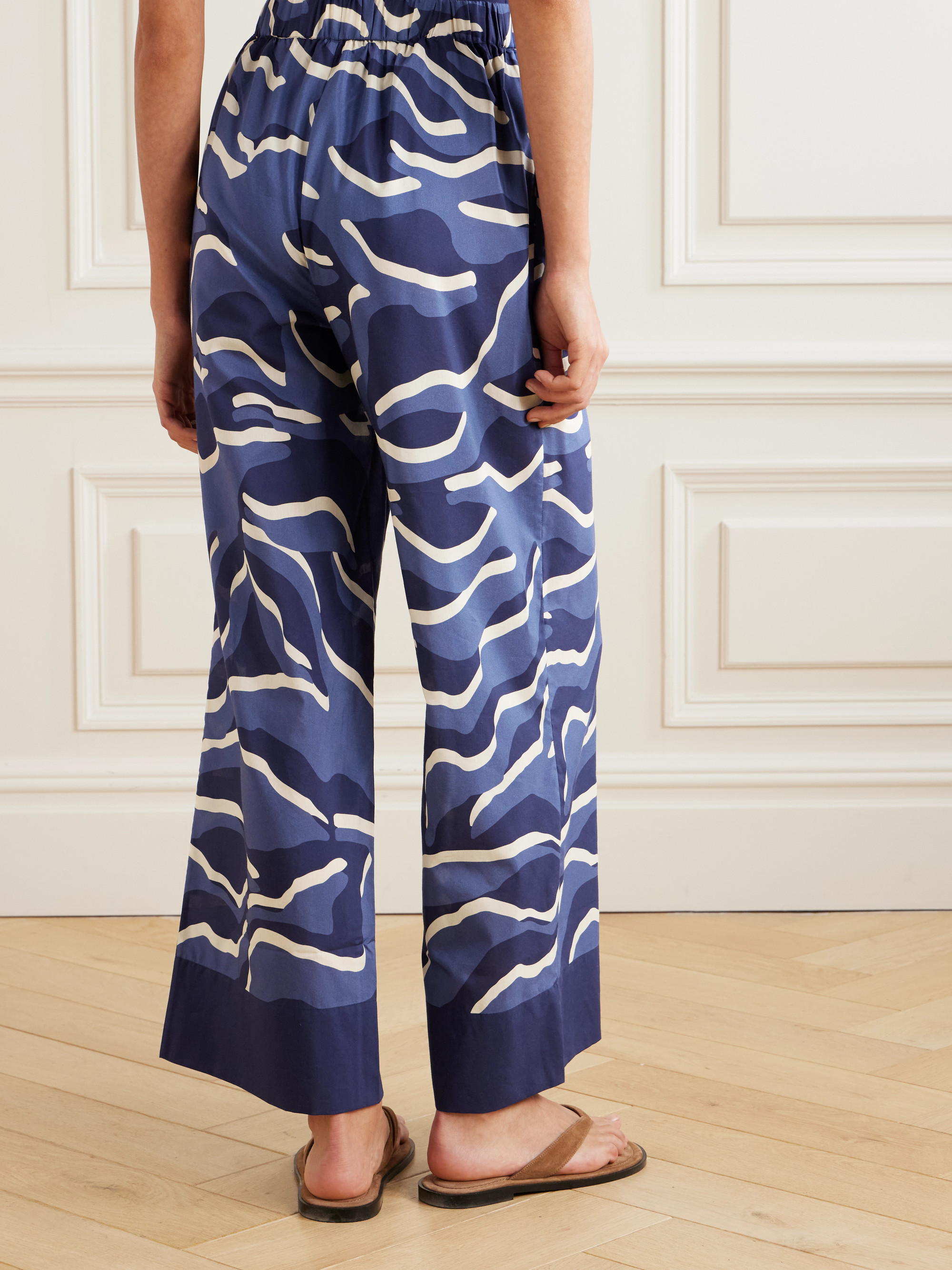 Eres Continent Atoll printed cotton and silk-blend voile pants thumbnail