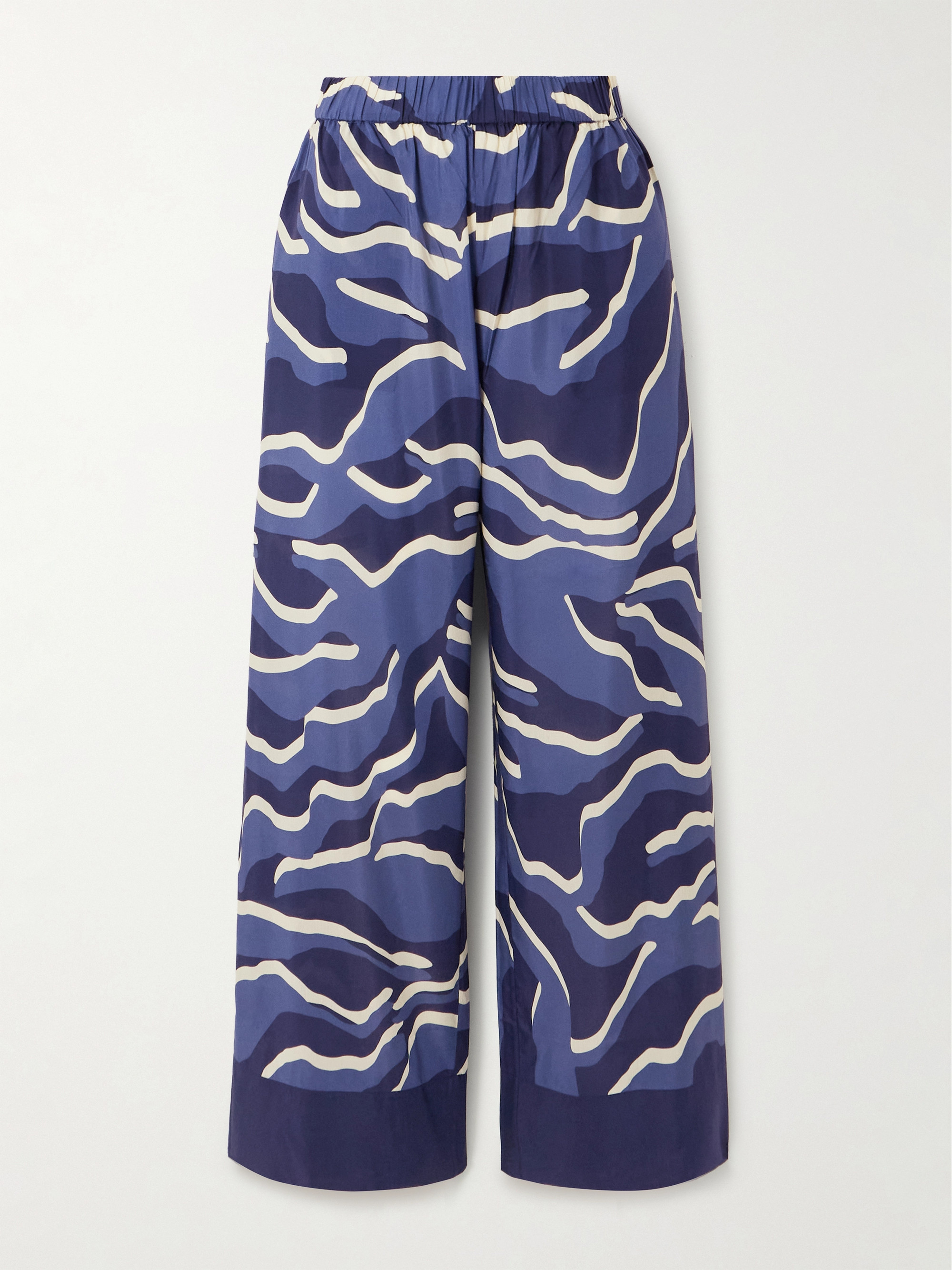 Eres Continent Atoll printed cotton and silk-blend voile pants thumbnail