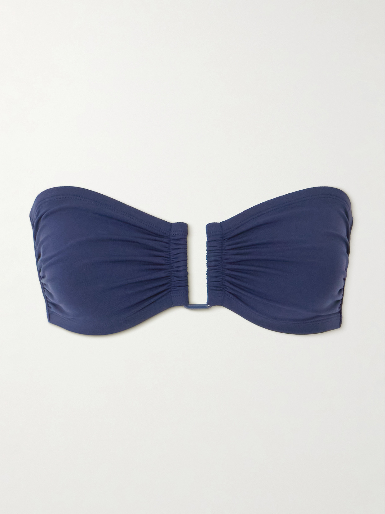 Eres Show Bandeau U-hardware Bikini Top In Blue