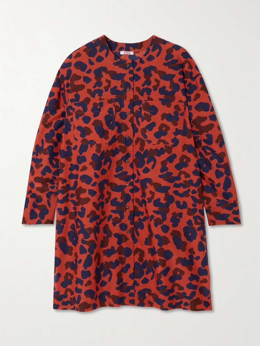 Eres Récifs Printed Cotton And Silk-blend Shirt