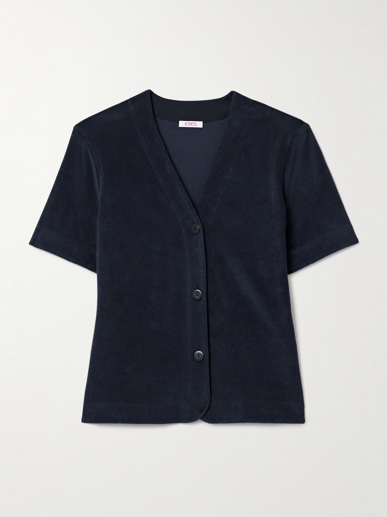Eres Paresse Cotton-terry Top In Blue