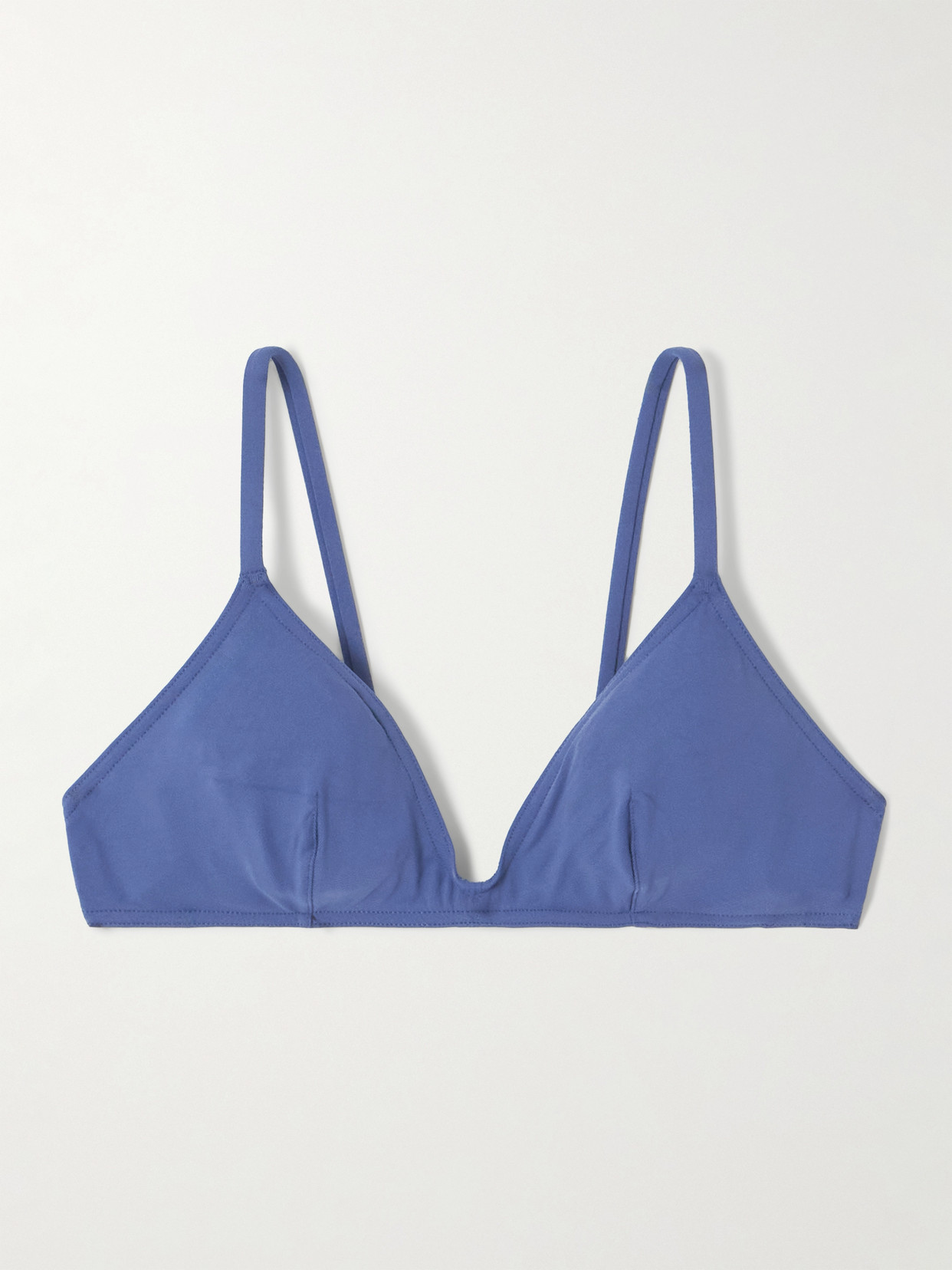 Eres - Ancre Tourbillon Embellished Triangle Bikini Top - Blue