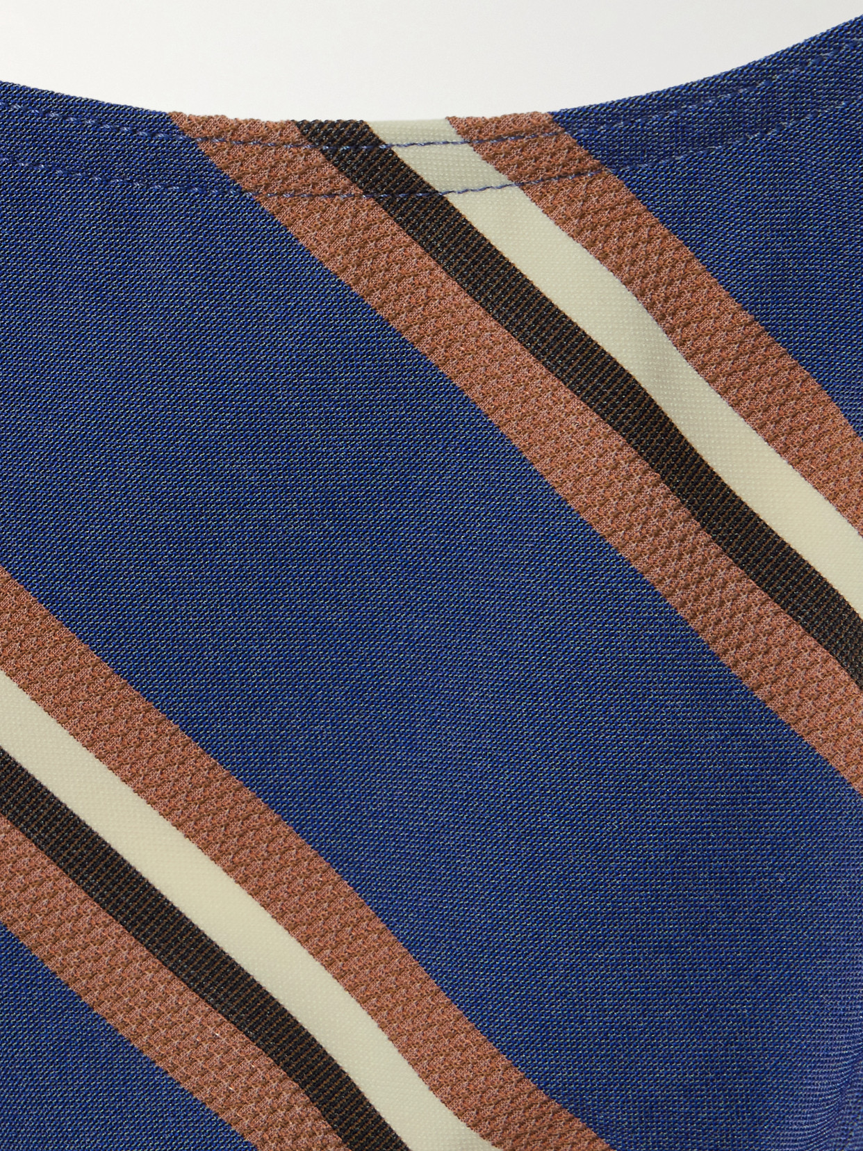 ERES CAP STRIPED HALTERNECK BIKINI TOP