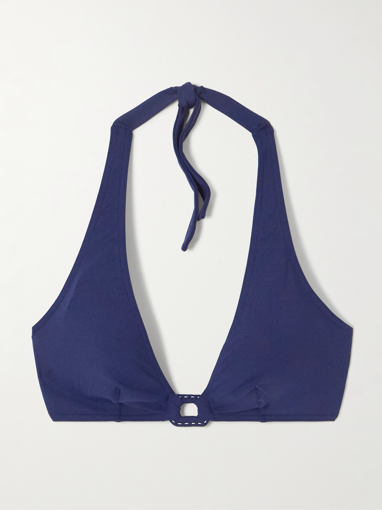 Eres Ancre Navire Buckled Triangle Halterneck Bikini Top In Blue