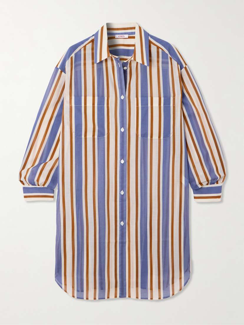 Eres Season Striped Cotton-voile Shirt