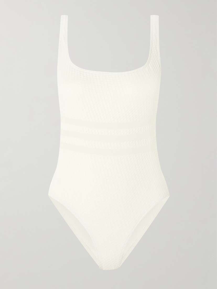 Eres The Vogue Glory Grosgrain-trimmed Jacquard Swimsuit