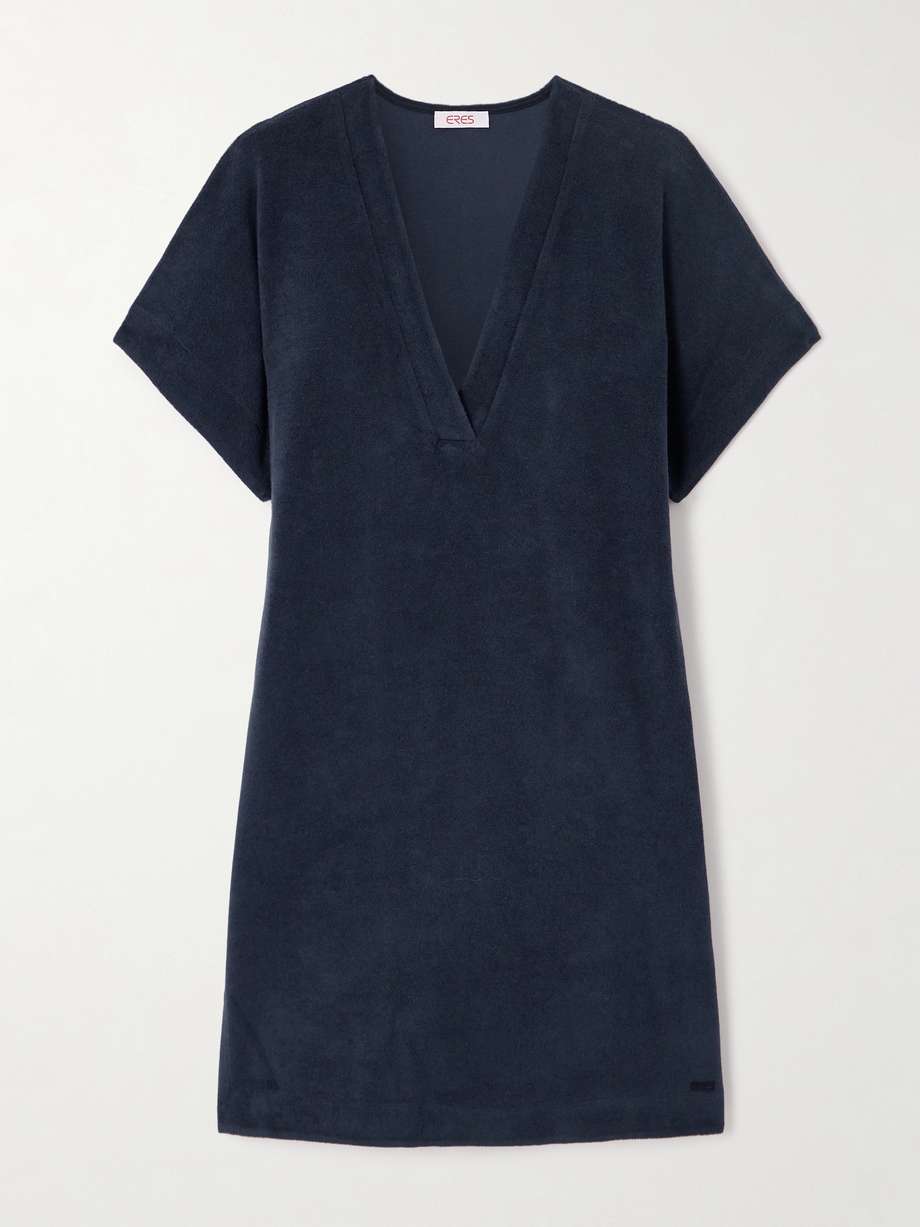 cotton-terry mini dress