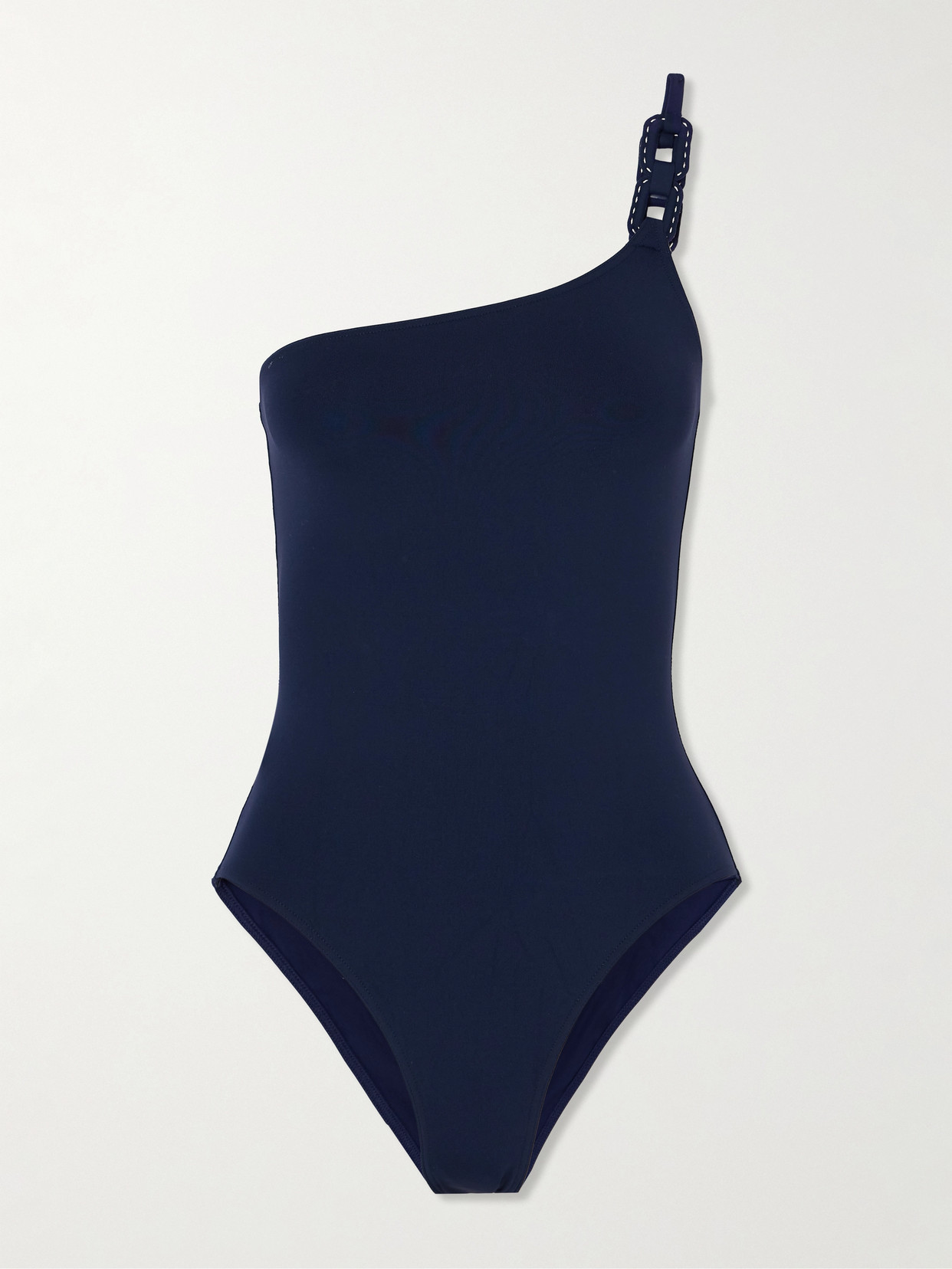 Eres Ancre Plaisance One-shoulder Embellished Swimsuit In Blue
