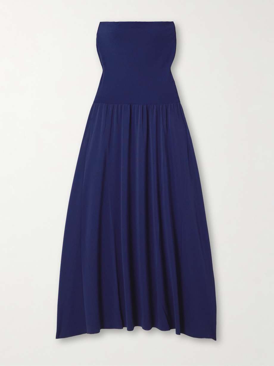 oda strapless stretch-jersey maxi dress