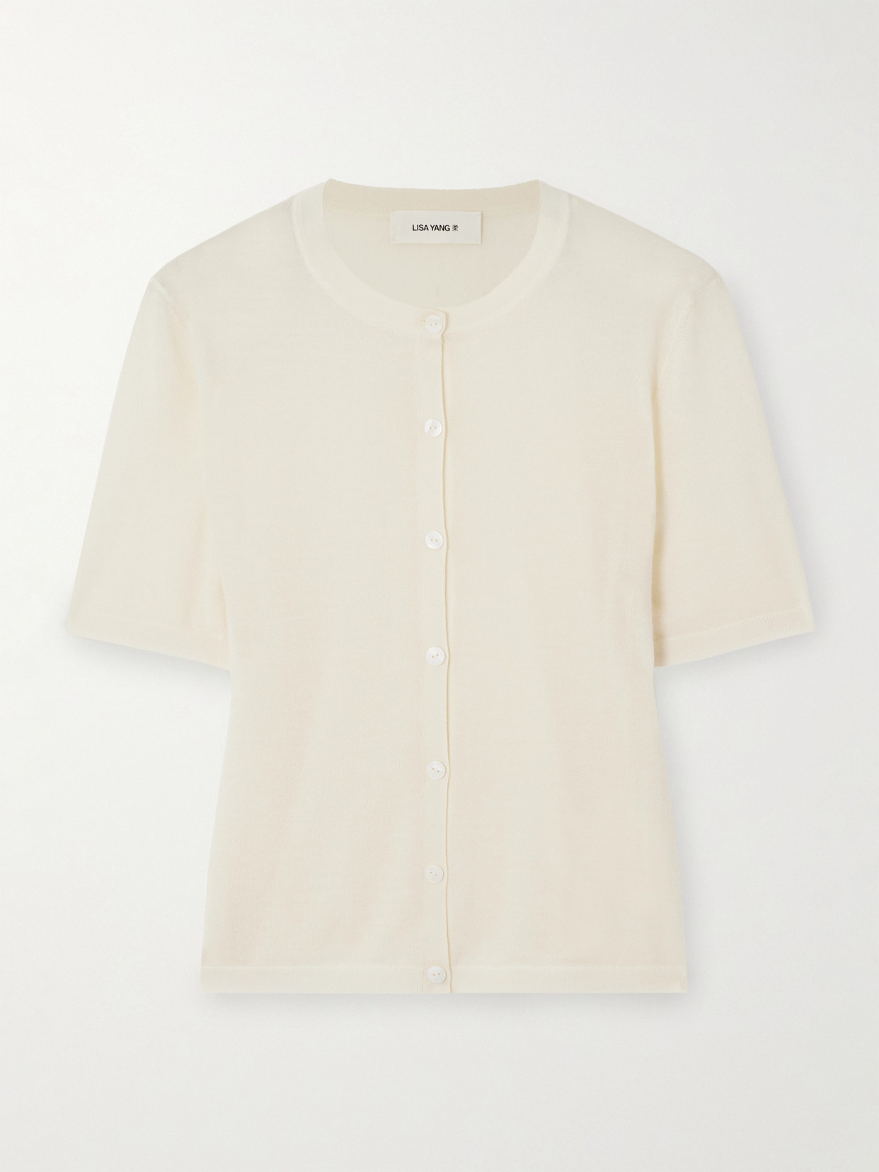 LISA YANG - Charlotte Cashmere T-shirt - Ivory