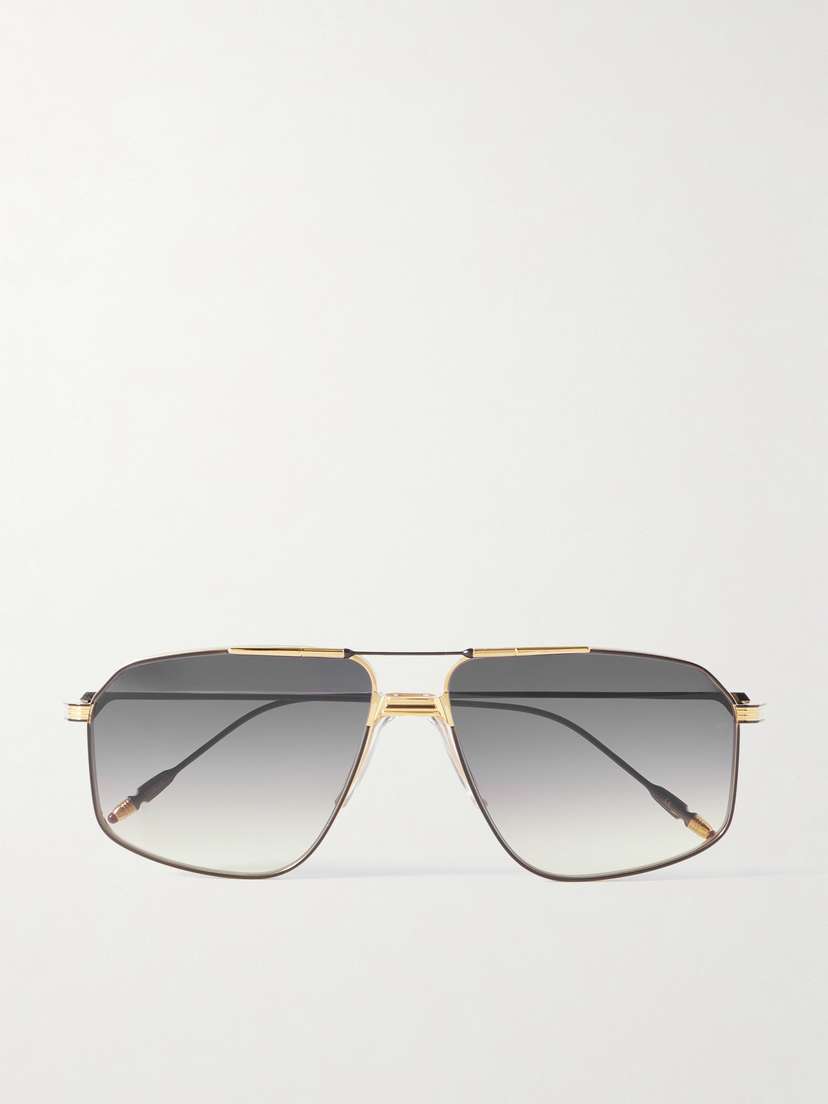 Jacques Marie Mage Jagger Aviator-style Titanium Sunglasses
