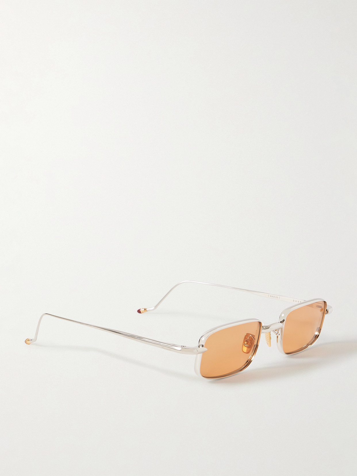 Jacques Marie Mage Dusk Rectangle-frame Titanium Sunglasses In Silver