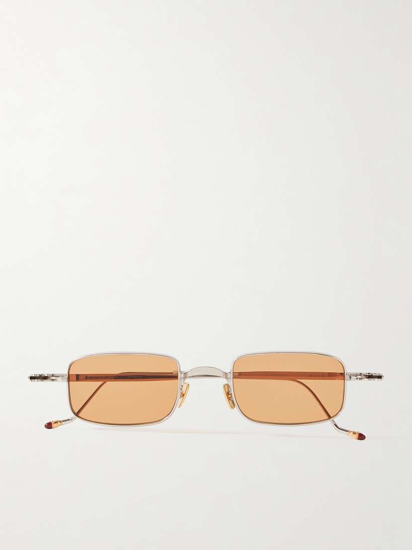 Jacques Marie Mage Dusk Rectangle-frame Titanium Sunglasses