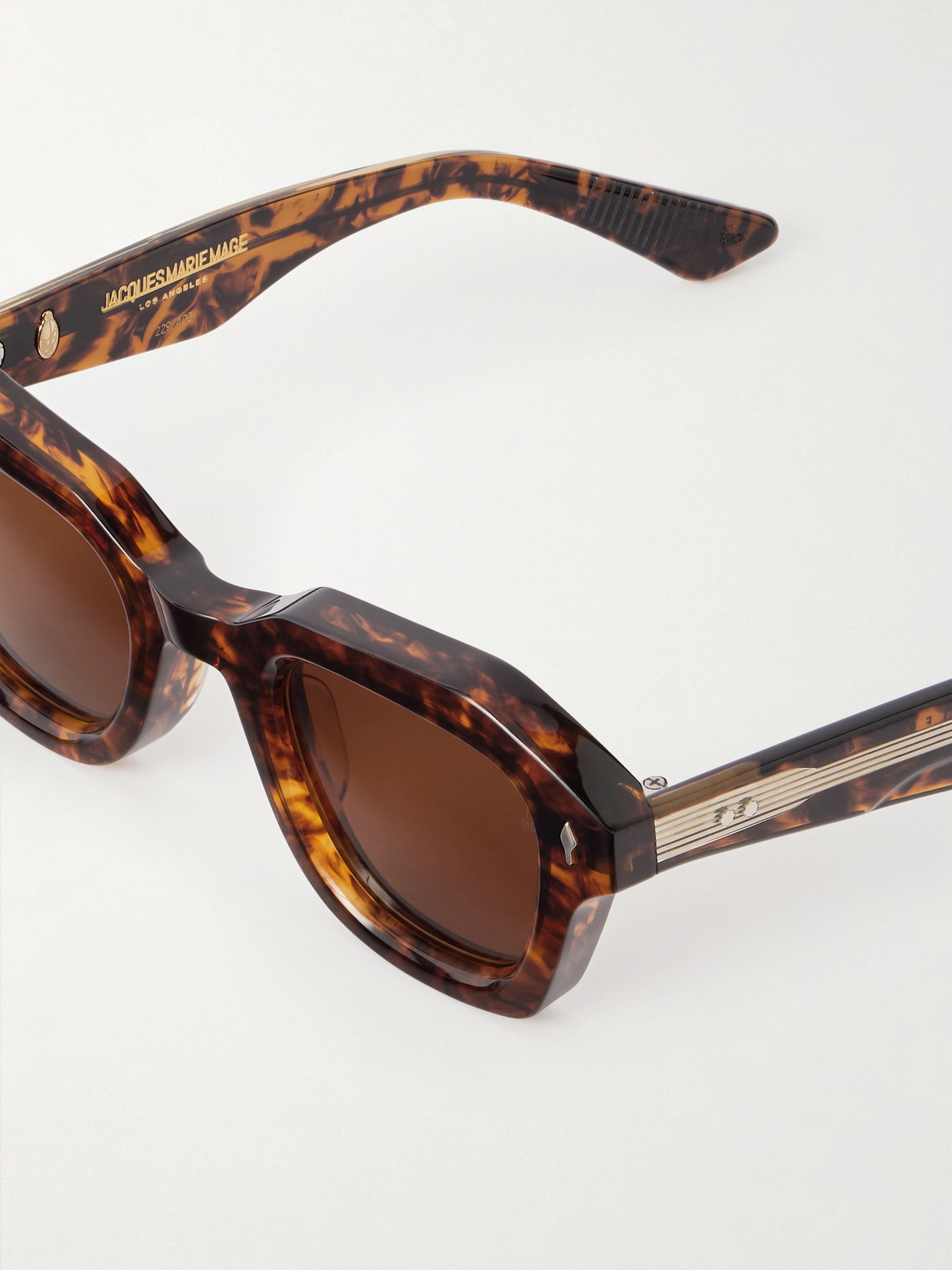 Jacques Marie Mage Eichler Square-frame Tortoiseshell Acetate Sunglasses In Brown