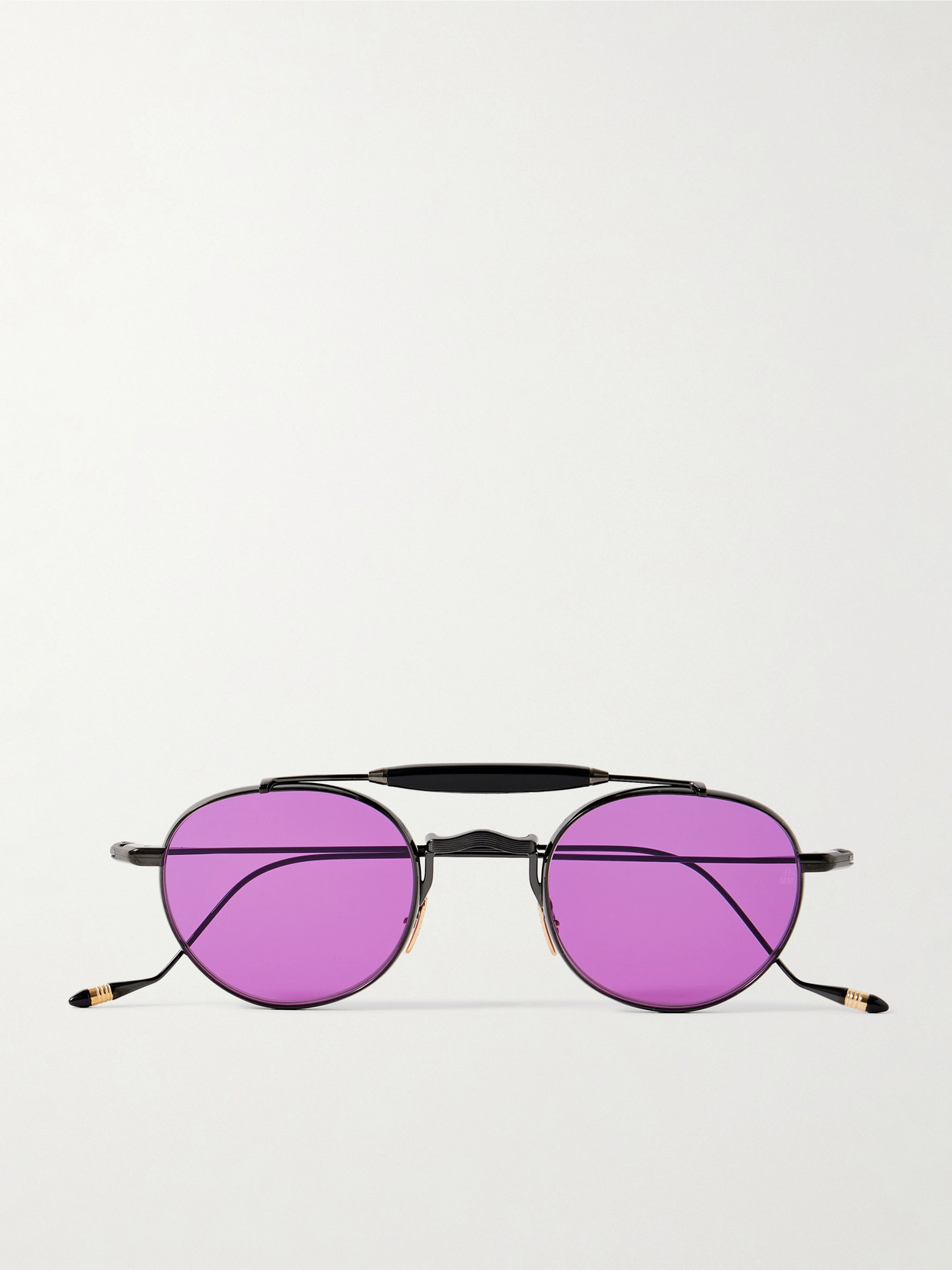 Jacques Marie Mage Dasan Round-frame Beta-titanium Sunglasses