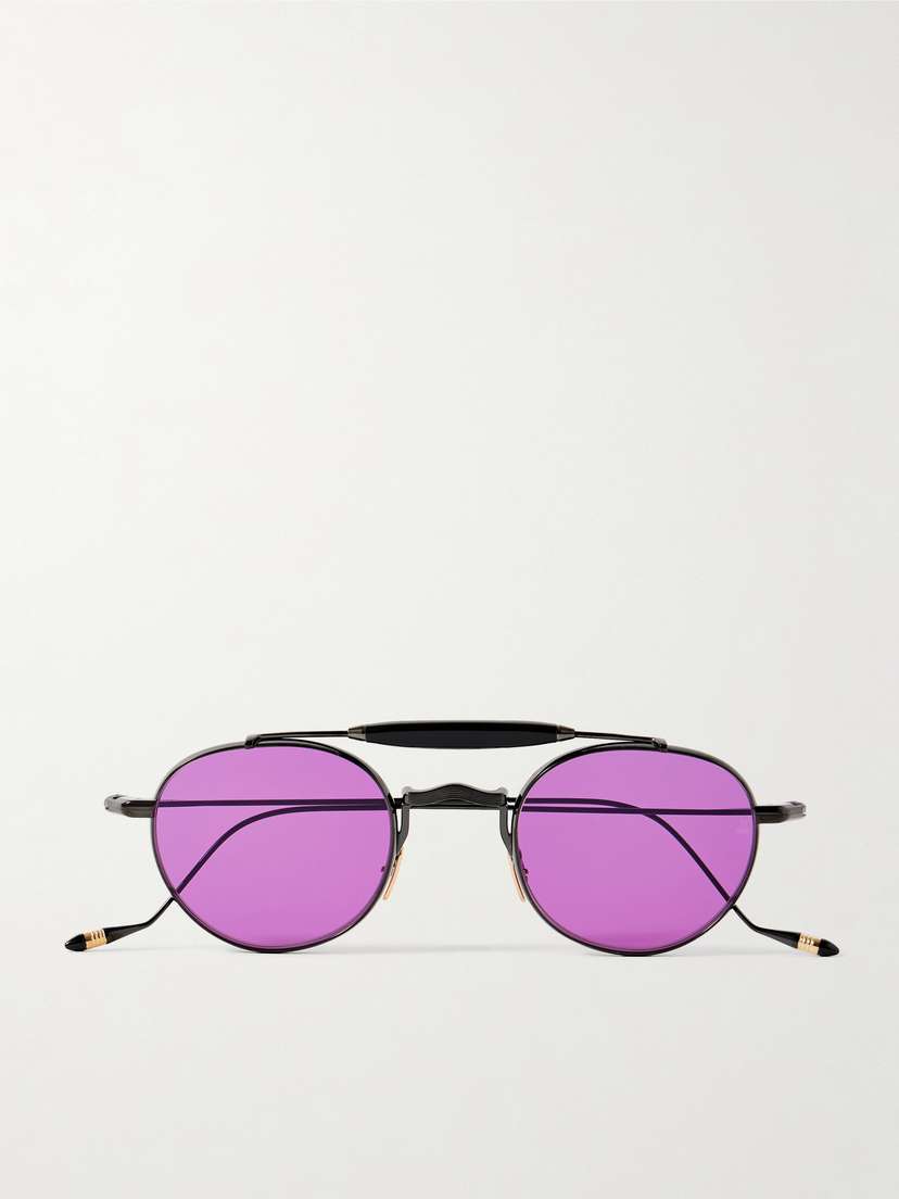 Jacques Marie Mage Dasan Round-frame Beta-titanium Sunglasses