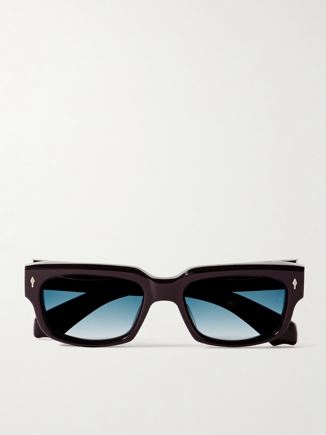 Jacques Marie Mage Mattei D-frame Acetate Sunglasses In Burgundy