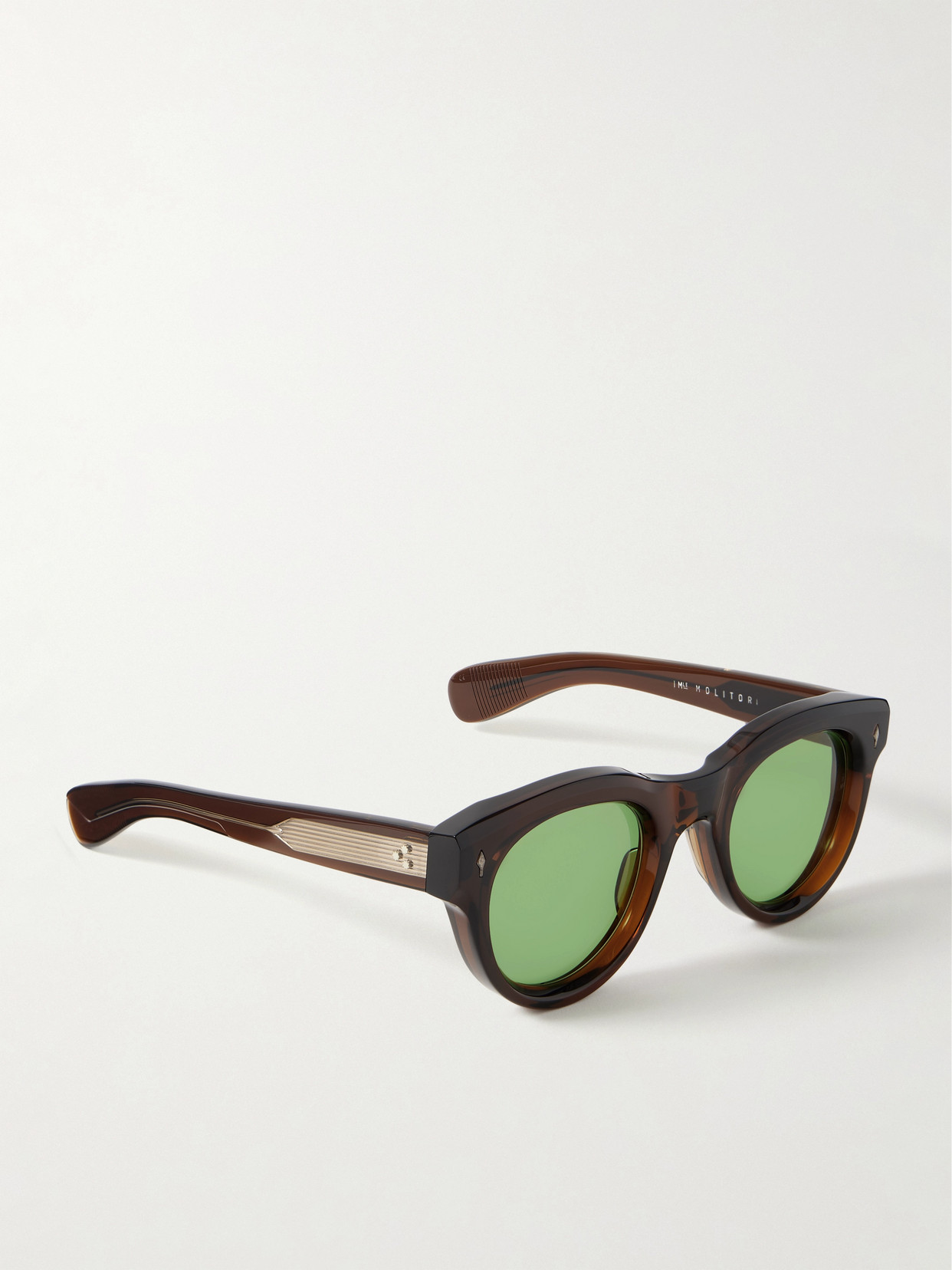 Jacques Marie Mage Molitar Round-frame Acetate Sunglasses In Green