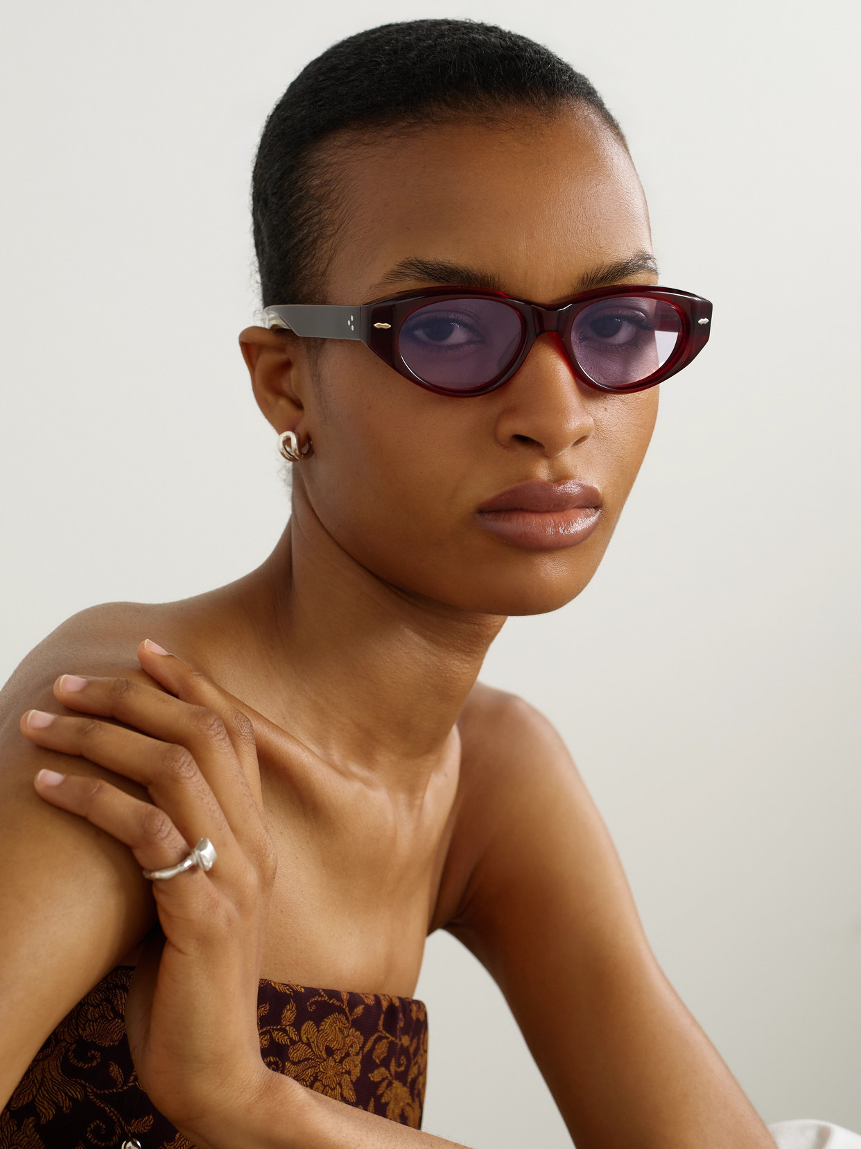 Jacques Marie Mage Krasner Cat-eye Acetate Sunglasses