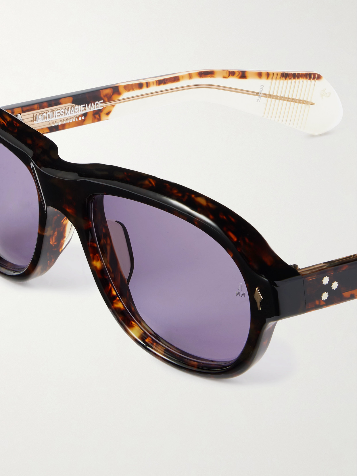 Jacques Marie Mage Richard Aviator-style Tortoiseshell Acetate Sunglasses