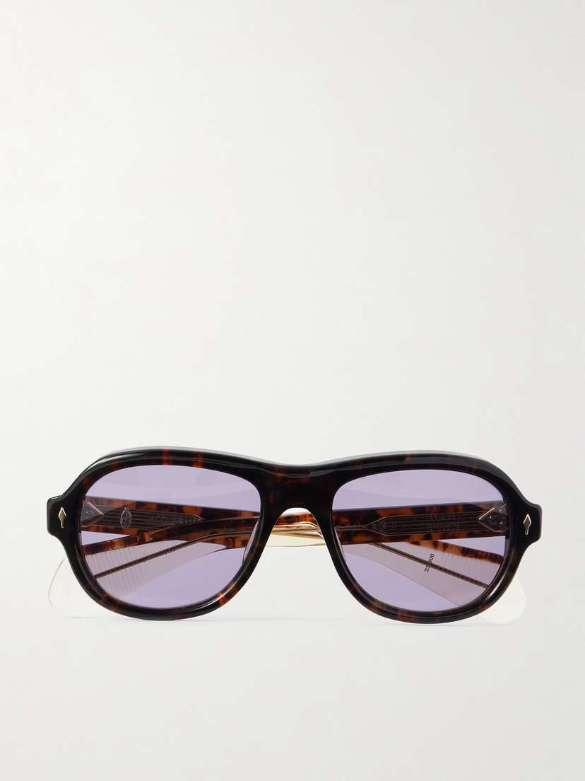 Jacques Marie Mage Richard Aviator-style Tortoiseshell Acetate Sunglasses