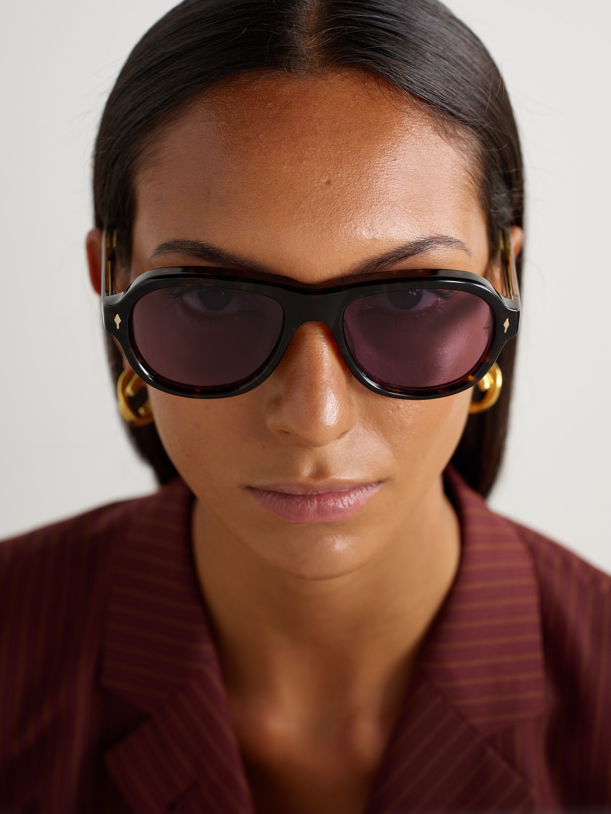 Jacques Marie Mage Richard Aviator-style Tortoiseshell Acetate Sunglasses
