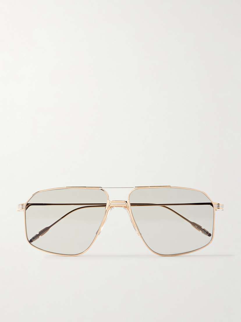 Jacques Marie Mage Jagger Aviator-style Titanium Sunglasses