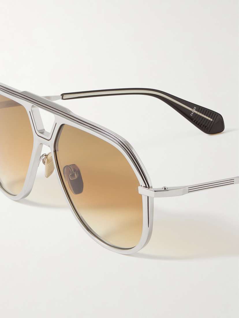 Lockheed Aviator-style Titanium And Acetate Sunglasses | Image | 3