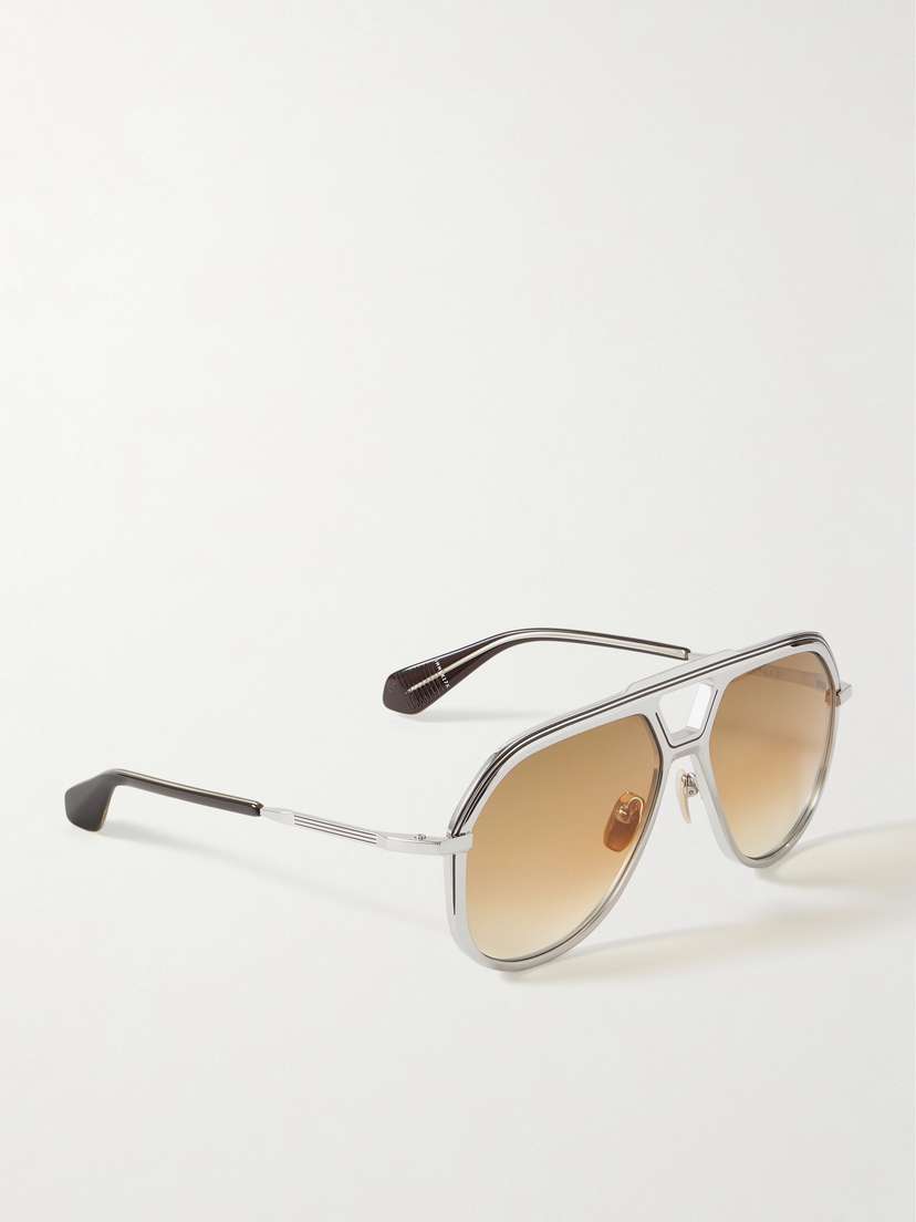 Lockheed Aviator-style Titanium And Acetate Sunglasses | Image | 2