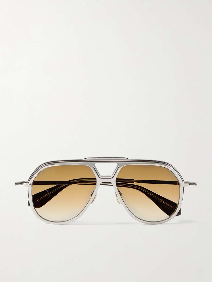 Lockheed Aviator-style Titanium And Acetate Sunglasses | Image | 0