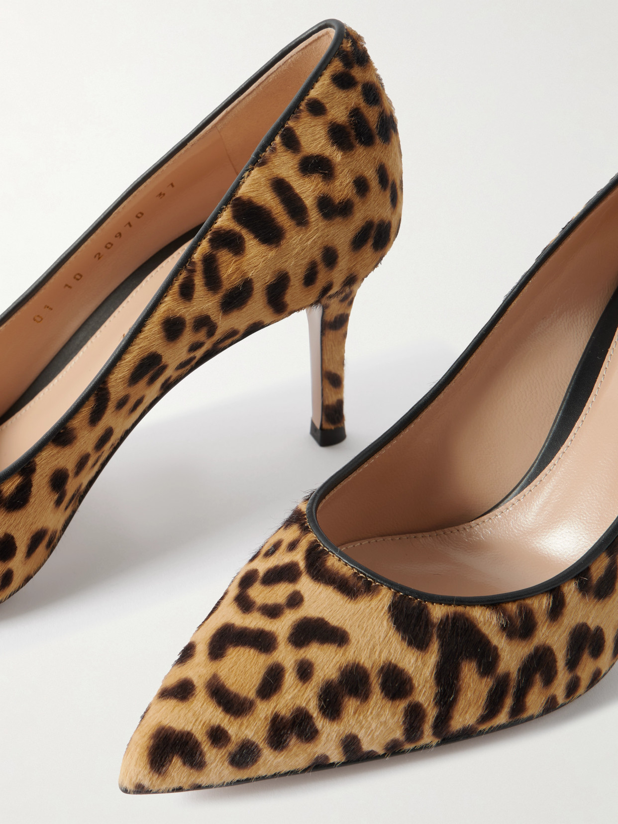 Gianvito Rossi 70 Leopard-print Calf Hair Pumps