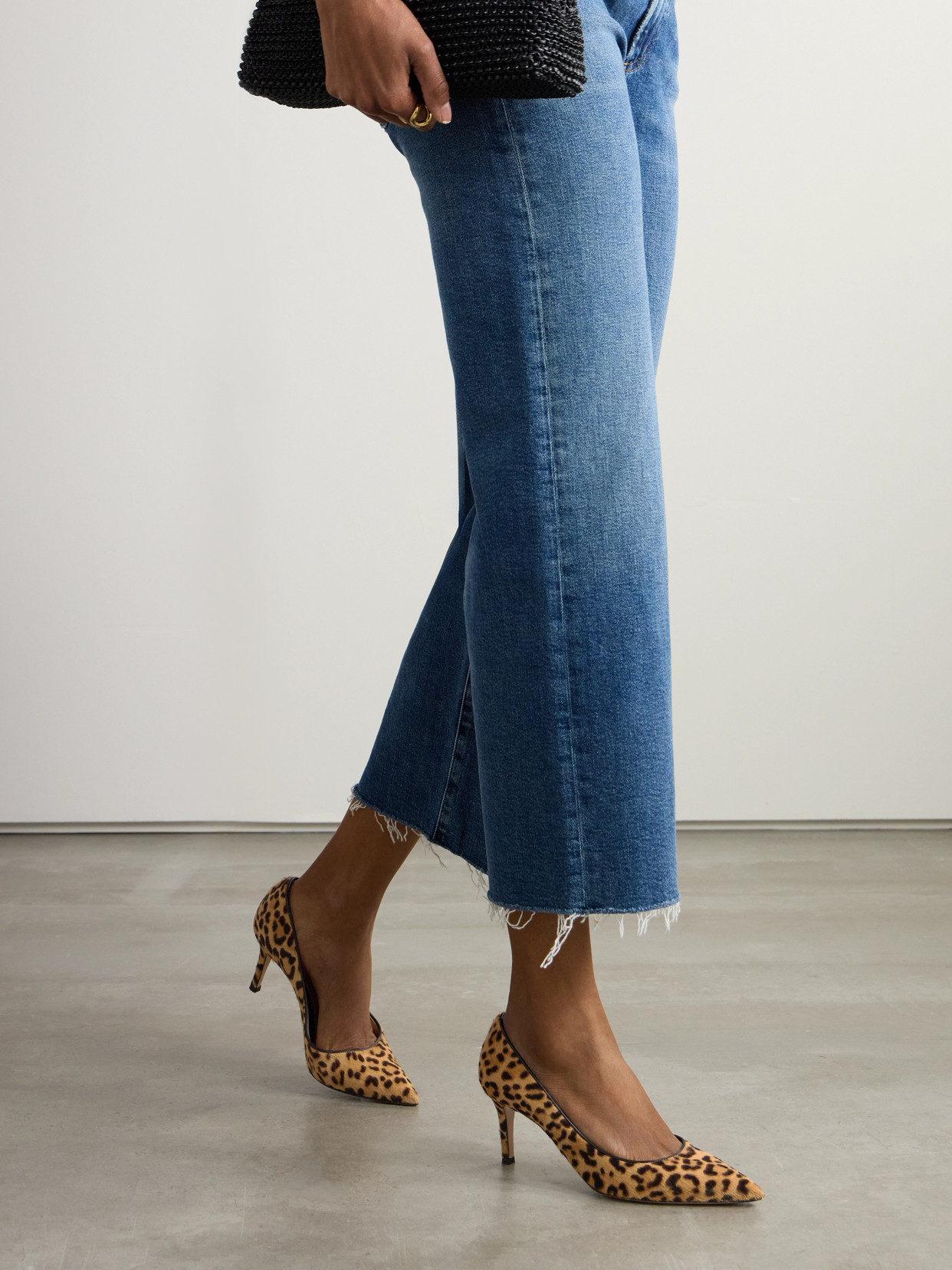 Gianvito Rossi 70 Leopard-print Calf Hair Pumps