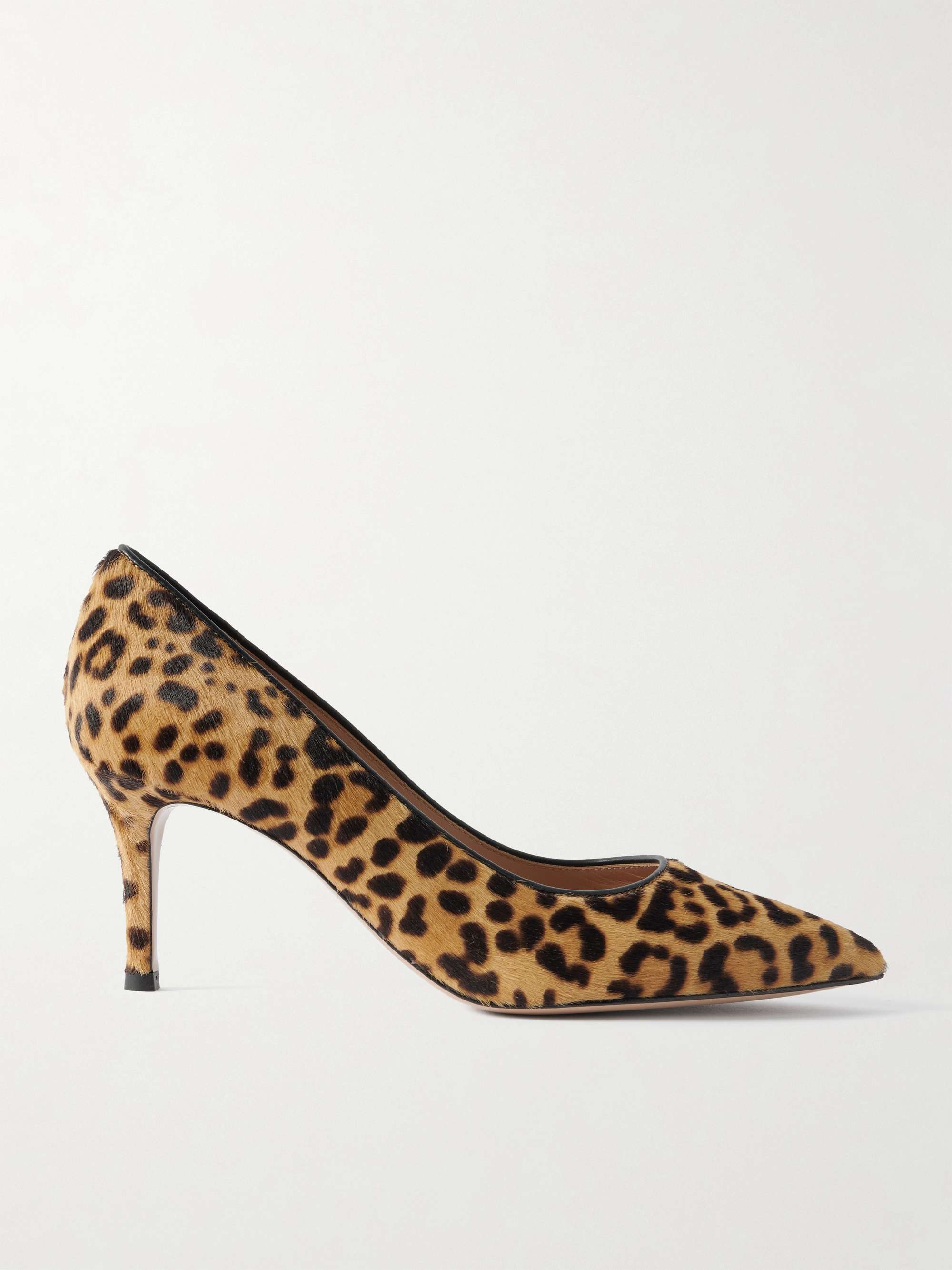 GIANVITO ROSSI 70 カーフヘア パンプス レオパードプリント GIANVITO ROSSI 70 カーフヘア パンプス レオパードプリント