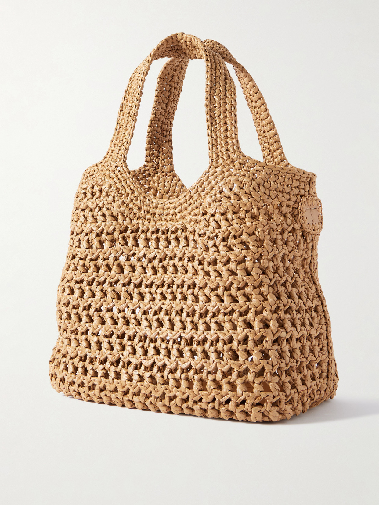 Tod's Ebl Mini Embossed Raffia Tote