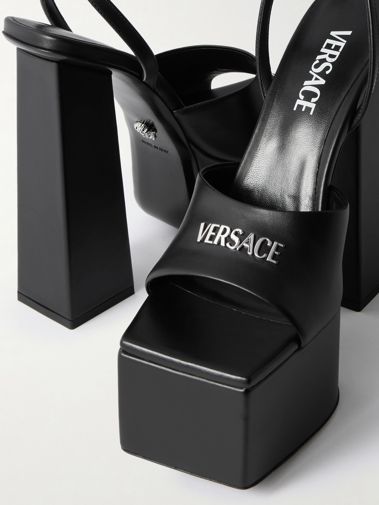 Leather Platform Sandals
