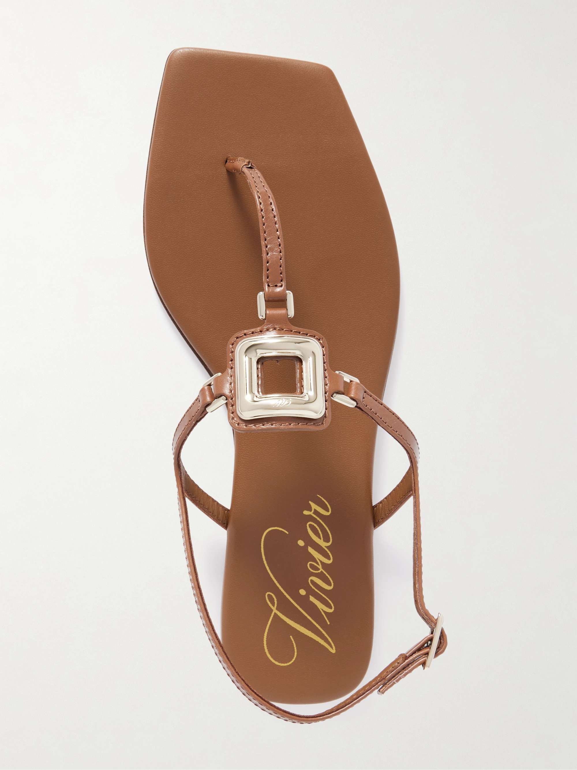 ROGER VIVIER Viv By The Sea レザーサンダル 装飾付き | NET-A ROGER VIVIER Viv By The Sea レザーサンダル 装飾付き | NET-A