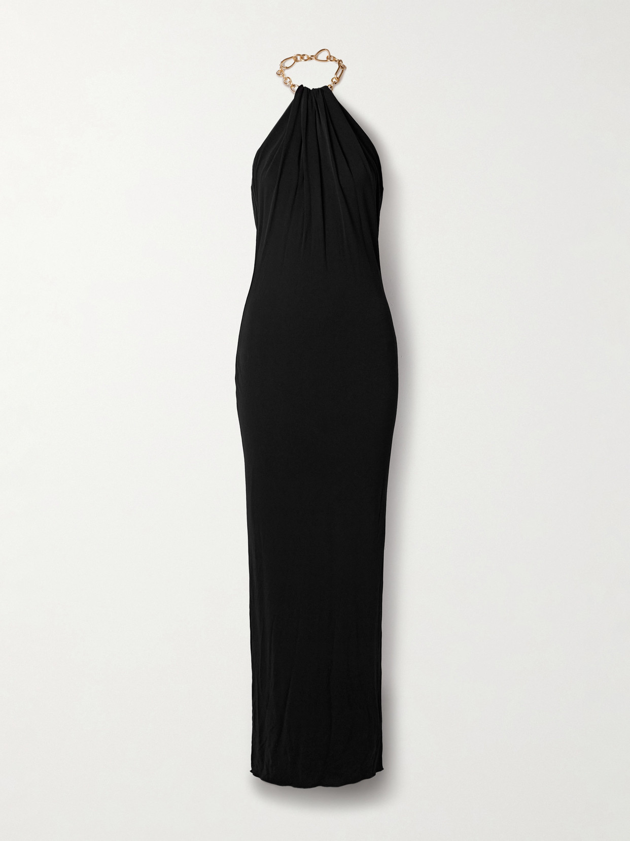 Cult Gaia - Soren Embellished Jersey Halterneck Gown - Black