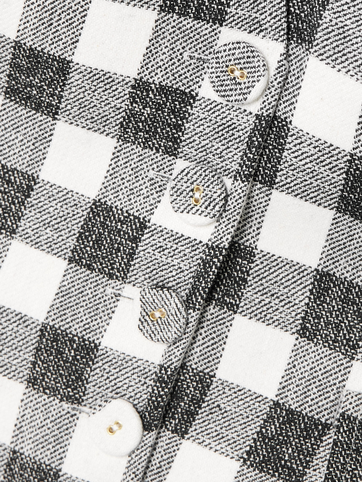 Prescott Gingham Cotton-Blend Top