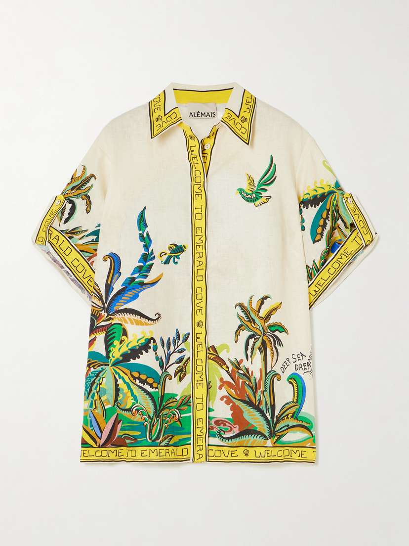 ALEMAIS Day Dream Printed Linen Shirt