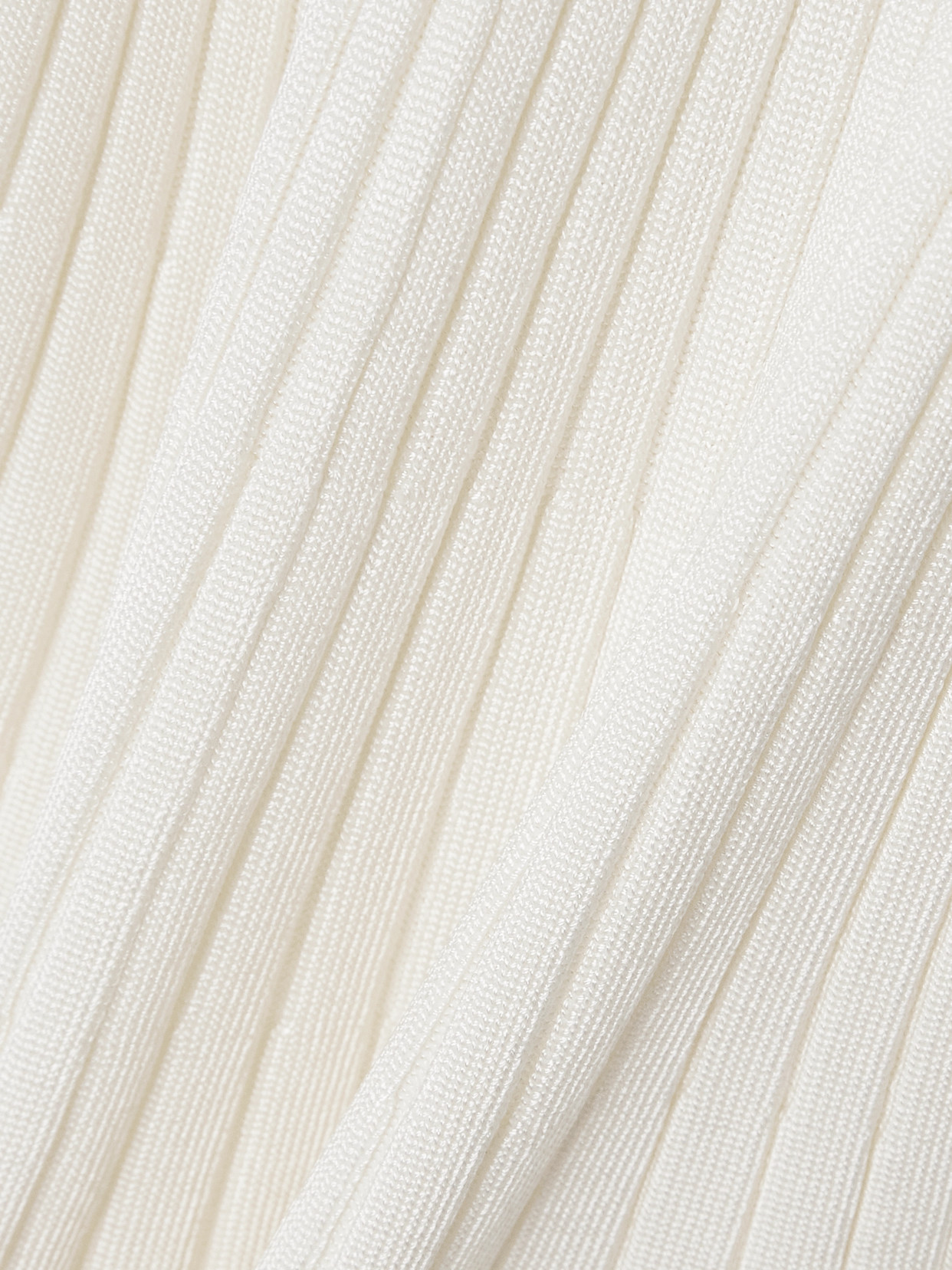 Zimmermann Ribbed-knit Dress In Off-white