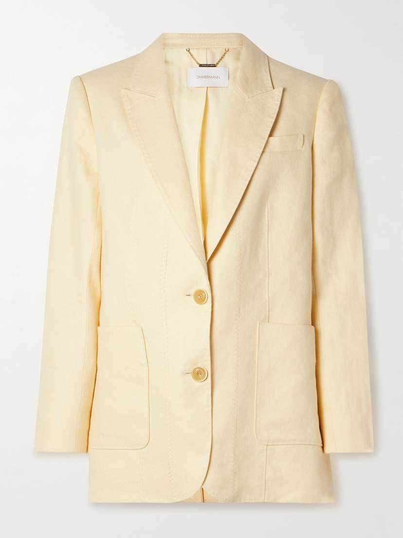 Zimmermann Illuminate Linen Blazer