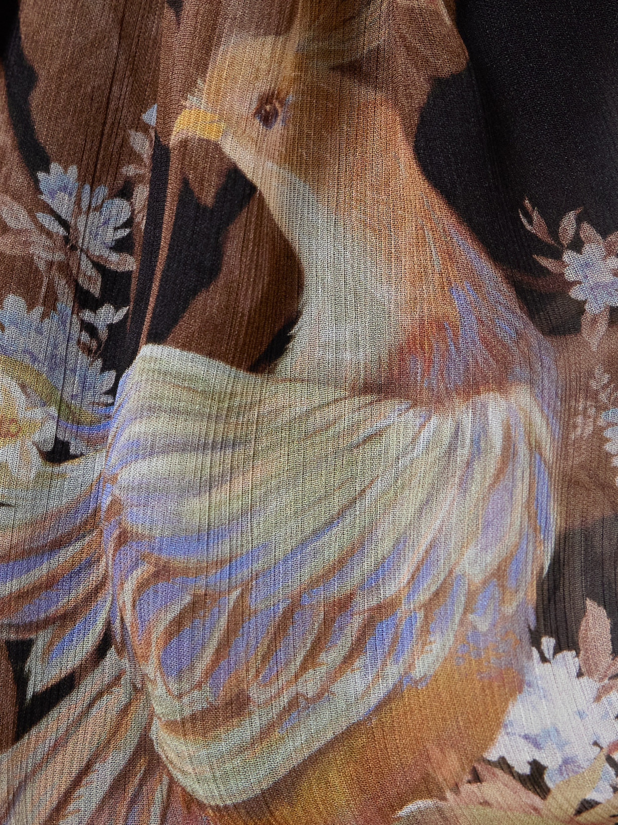 Zimmermann Illuminate Drawn Belted Gathered Printed Crepon Midi Dress In Black