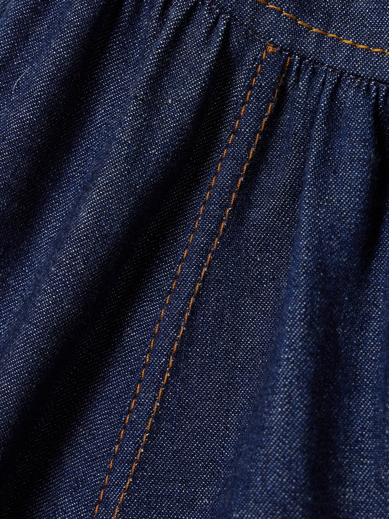 ZIMMERMANN ILLUMINATE CUTOUT DENIM MIDI DRESS