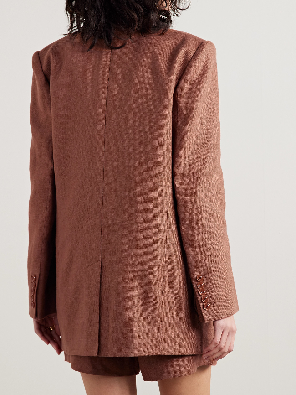 Zimmermann Illuminate Linen Jacket In Metallic